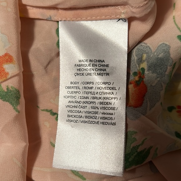 NWT - Polo Ralph Lauren- Floral Tulip Sleeve- Tie Neck Blouse - Size XS - Picture 4 of 5